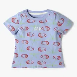 Short-Sleeve Abstract Print Logo T-Shirt-26