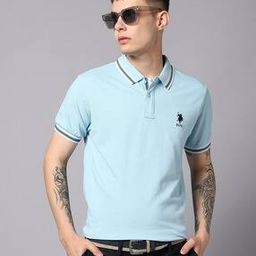 Men Slim Fit Polo T-Shirt with Contrast Tipping-image-18