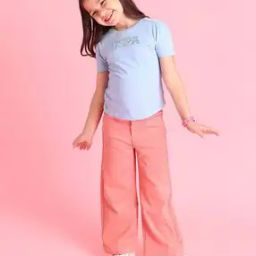 Girls Logo Print Crew-Neck T-Shirt-picture-33