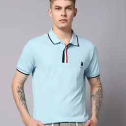Men Slim Fit Polo T-Shirt with Logo Embroidery-image-81
