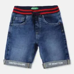 united colors of benetton Mid-Wash Flat-Front Shorts-picture-16