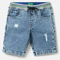 united colors of benetton Distressed Shorts with Elasticated Waist-picture-27
