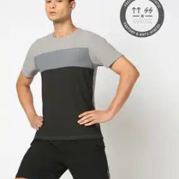 Men Colourblock Regular Fit Crew-Neck T-Shirt-picture-15