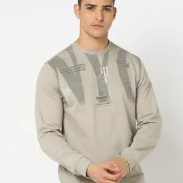 Graphic Print Slim Fit Crew-Neck T-Shirt-image-55