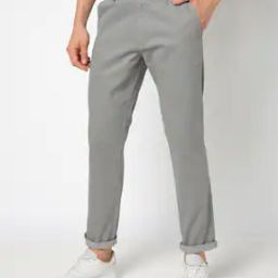 Men Patterned Regular Fit Flat-Front Chinos-picture-5