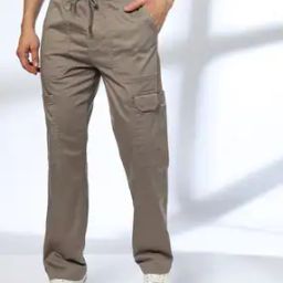 Men Straight Fit Flat-Front Cargo Pants-image-28