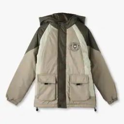 Boys Colourblock Relaxed Fit Hooded Jacket-picture-44