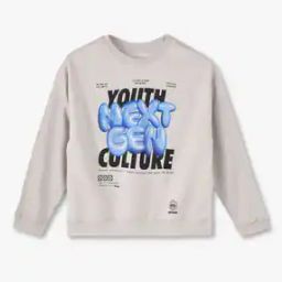 Girls Graphic Print Oversized Fit Sweatshirt-picture-17