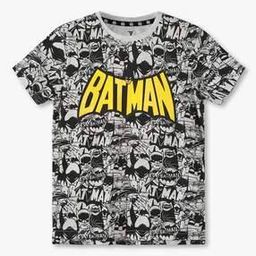 Boys Batman Print Regular Fit Round-Neck T-Shirt-image-88