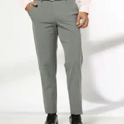 Men Slim Fit Flat-Front Chinos-image-26