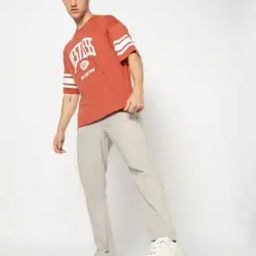 Men Regular Fit Flat-Front Trousers-picture-38
