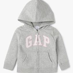 Heathered Zip-Front Hoodie-image-85