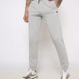 Men Heathered Joggers with Drawstring waist-image-34