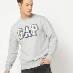 Men Embroidered Crew-Neck Sweatshirt-image-4