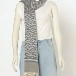 Women Printed Stole with Tassels-picture-44