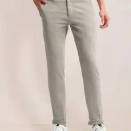 Men Slim Fit Flat-Front Chinos-image-15