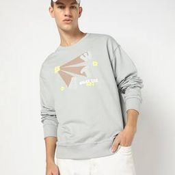 Men Graphic Print Regular Fit Crew-Neck Sweatshirt-image-69