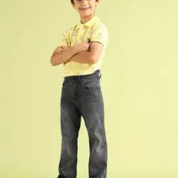Boys Lightly Washed Regular Fit Jeans-picture-41