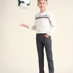 Boys Lightly Washed Regular Fit Jeans-picture-26
