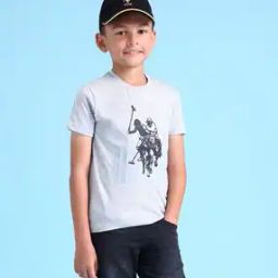 Boys Logo Print Crew-Neck T-Shirt-image-19