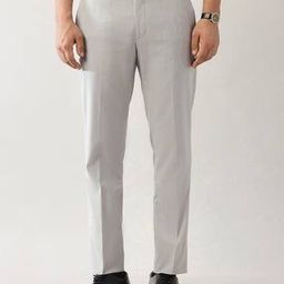 arrow Men Tapered Fit Flat-Front Trousers-picture-39