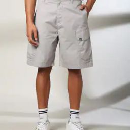 Men Slim Fit Cargo Shorts with Insert Pockets-picture-51