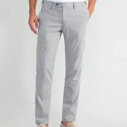Men Regular Fit Flat-Front Trousers-image-34