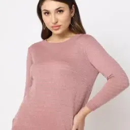 Pullover with Ribbed Hems-picture-15