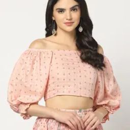 Women Floral Print Relaxed Fit Crop Top-image-76