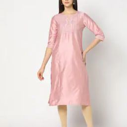 Women Foil Print Straight Kurta-picture-9