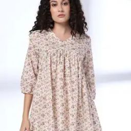 Women Floral Print A-Line Kurta-image-59