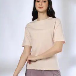 Women Regular Fit Crew-Neck T-Shirt-image-12