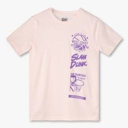Boys Slam Dunk Print Regular Fit Round-Neck T-Shirt-image-31