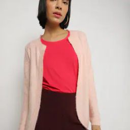 Ribbed Open-Front Cardigan-image-14