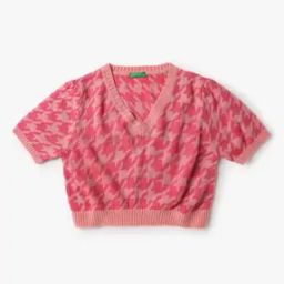 Girls Graphic Knit Regular Fit Sweater-picture-20