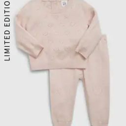 Set of 2 Heart Embroidered Top & Pants-14