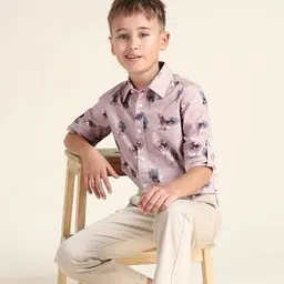 us polo assn. Boys Floral Print Regular Fit Shirt-picture-38