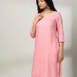 Women Patterned Straight Kurta with Insert Pocket-image-66
