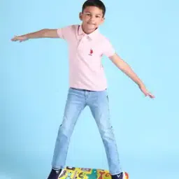Boys Regular Fit Polo T-Shirt-image-35