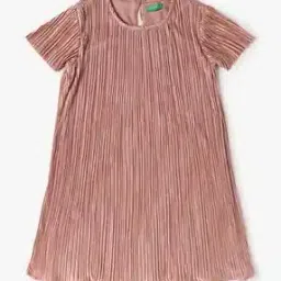 Girls Accordion Pleat A-Line Dress-image-55