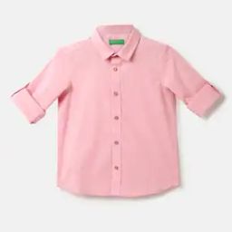 united colors of benetton Solid Spread Collar Shirt-picture-29