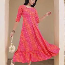 Floral Print A-Line Dress-image-64