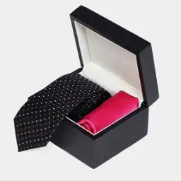 Men Evening Resolve Printed Tie with Pocket Square-picture-10