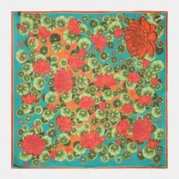 Women Verdant Whisper Floral Print Scarves-image-72