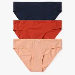 Pack of 3 Stretch Cotton Mid Rise Bikini Panty-picture-41