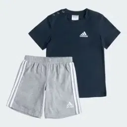 Boys Brand Print T-Shirt & Shorts Set-image-48