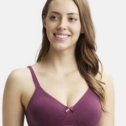 1722 Wirefree Non-Padded Super Combed Cotton Elastane Stretch Medium Coverage Everyday Bra with Concealed Shaper Panel and Adjustable Straps-28