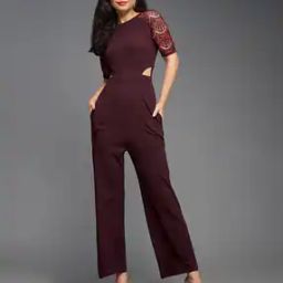 Round-Neck Jumpsuit with Insert Pocket-picture-11