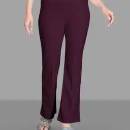 Women Single-Pleat Front Slim Fit Pants-image-1