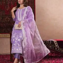 Embroidery Straight Kurta Set-image-69
